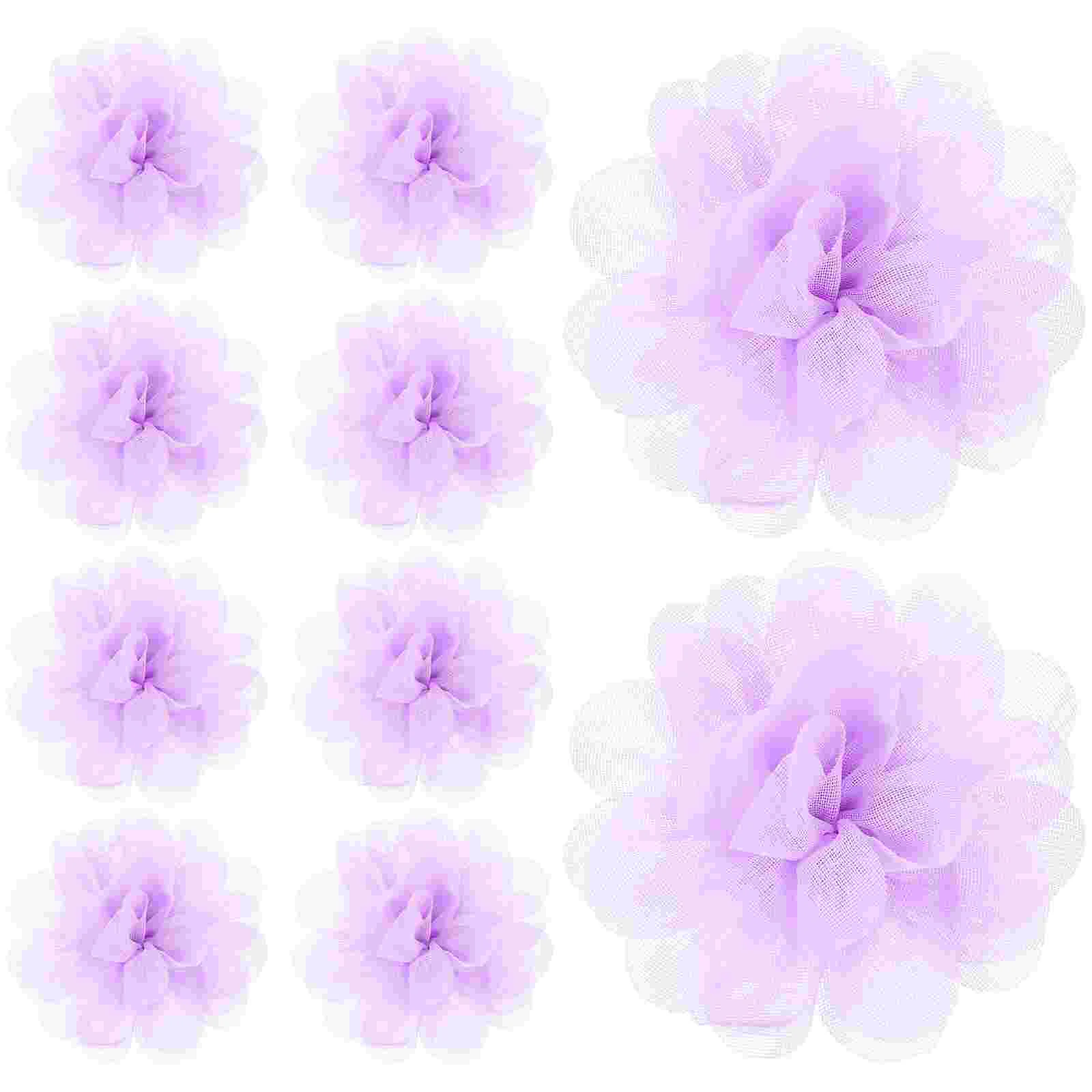 10 шт. аксессуары для волос с цветами головки искусственных цветов украшения