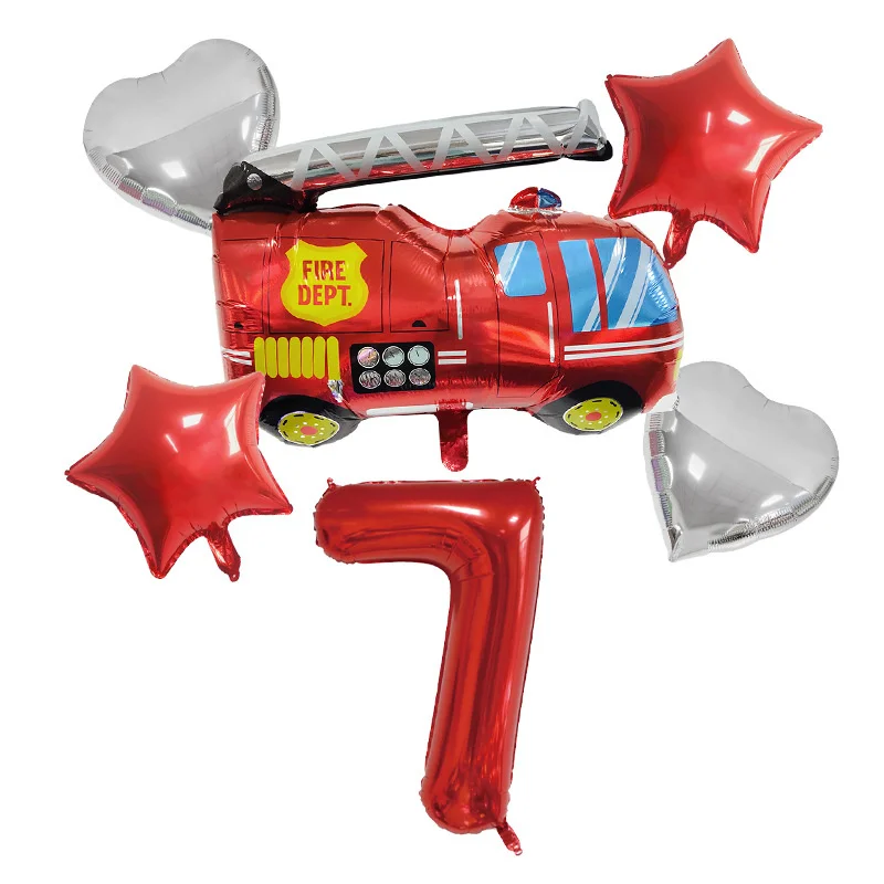 Набор воздушных шаров с цифровой алюминиевой пленкой 6 шт. |