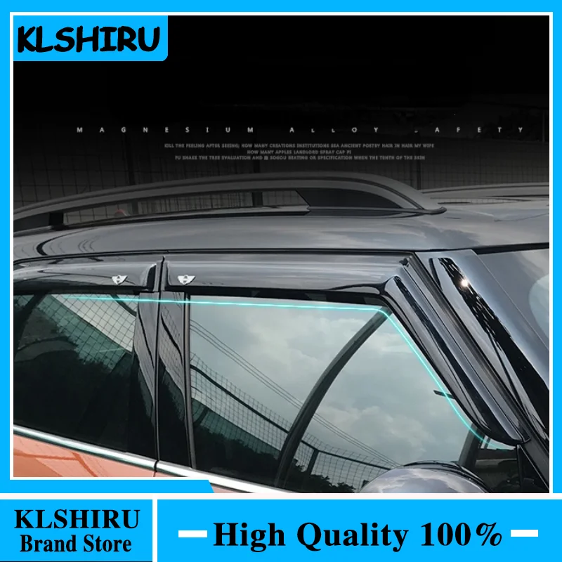 

For BMW Mini Cooper Countryman F60 2017-2019 ABS Plastic Vent Sun Rain Guard Shield Delflector Window Visor Awnings Cover 4Pcs