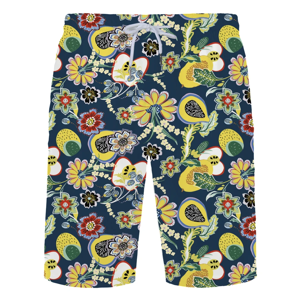 

2022 Plus Size Surf Shorts Men's Surf Shorts Men's New Fruit Salad Summer Pants Beachwear Quick Dry 3D Printed Swimwear