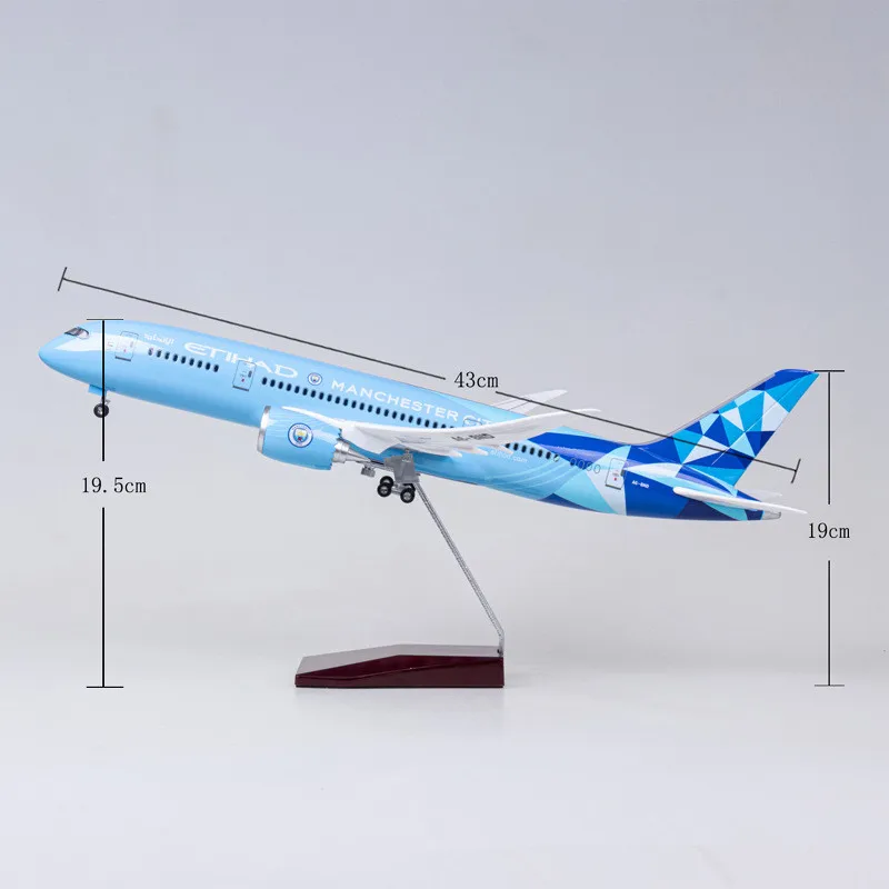 Модель самолета из полимерной смолы Etihad Airlines модель Боинг 130 в масштабе 1: 787