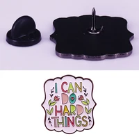 dripping oil growth encourage badge inspirational quote brooch corsage dress all match clothing collar pin for birthday