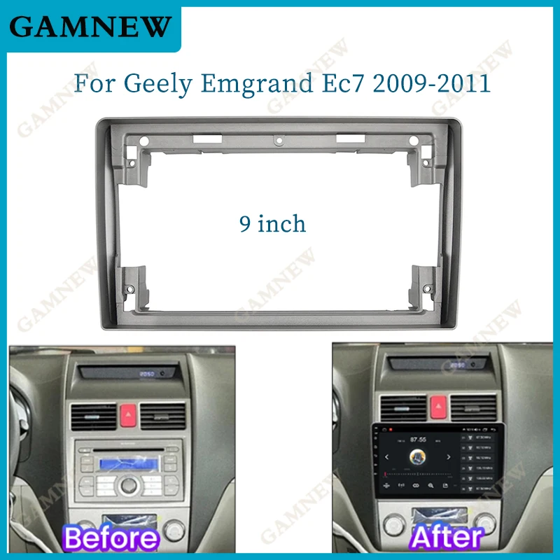 

9 Inch Car Frame Fascia Adapter Android Radio Audio Dash Fitting Panel Kit For Geely Emgrand Ec7 2009-2011