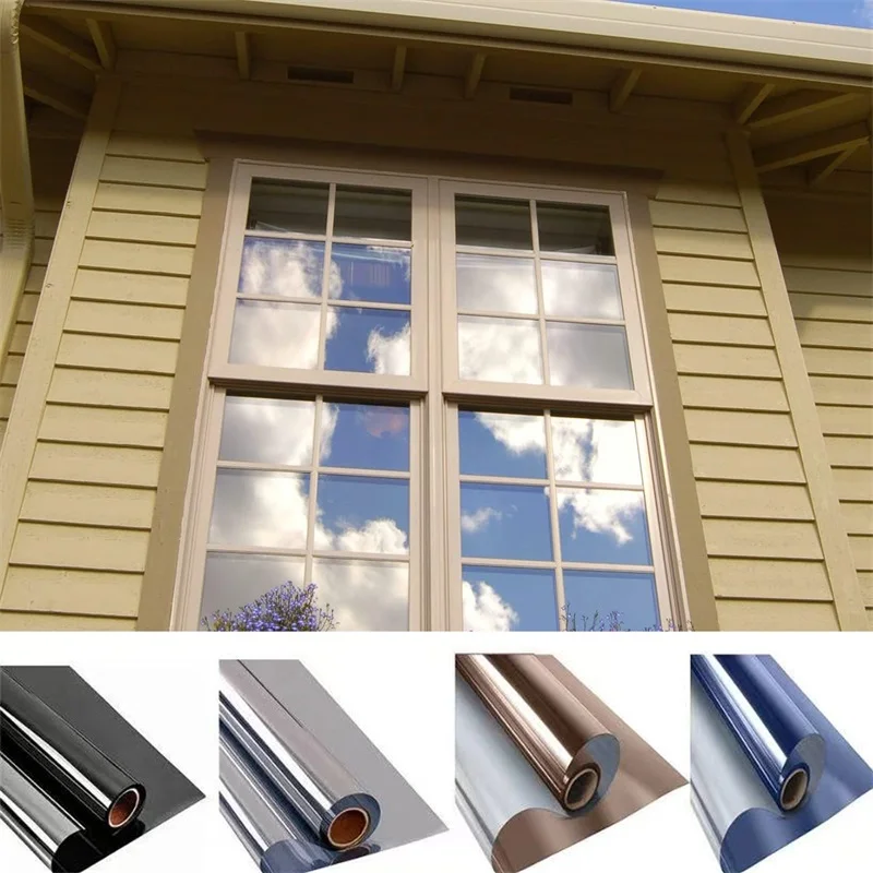

Window Film Nature Coloured Glass Stickers Ir Night No Glue Blackout Clear Uv Landscape Protector Privacy Solar Tint Insulation