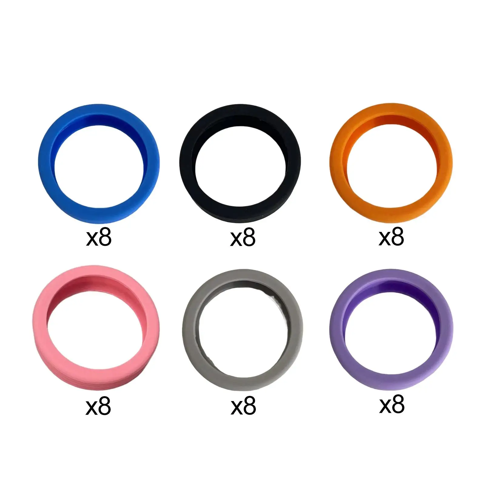 

8x Luggage Wheels Covers 2.05'' Diamter Directly Install Scratch Guard