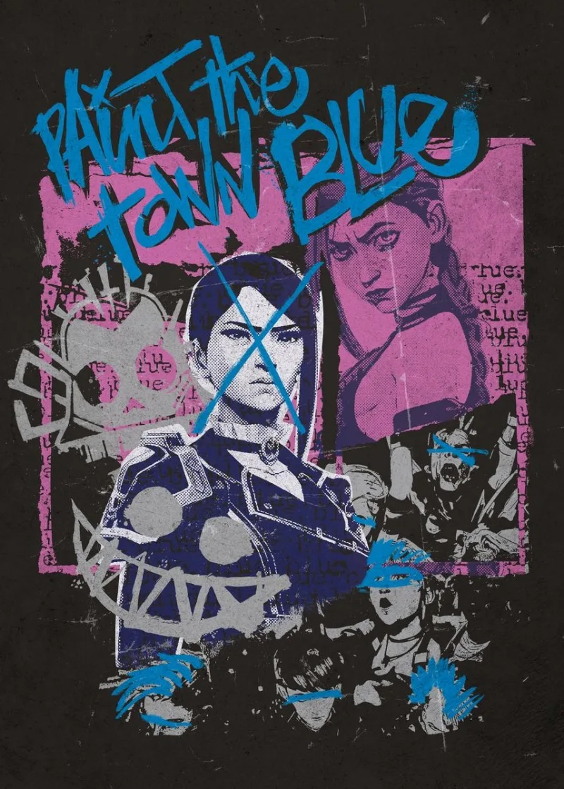 

Художественный постер Arcane Jinx на холсте