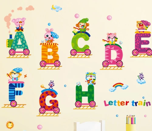 

Wall Decoration Removable Wall Stickers Cartoon Children's Room Stickers Stickers Decals Early Education Wallpaper Room Decor