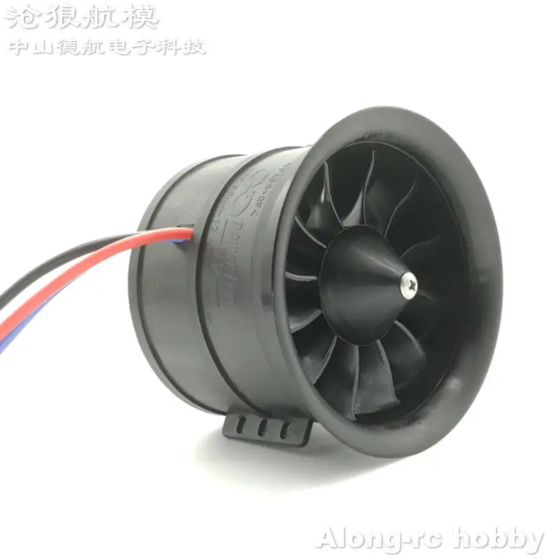 Powerfun 90 мм 12 лопастей комплект EDF 6S 1450KV 3 7 кг 8S 1100KV Двигатель тяги 4 2 для реактивного
