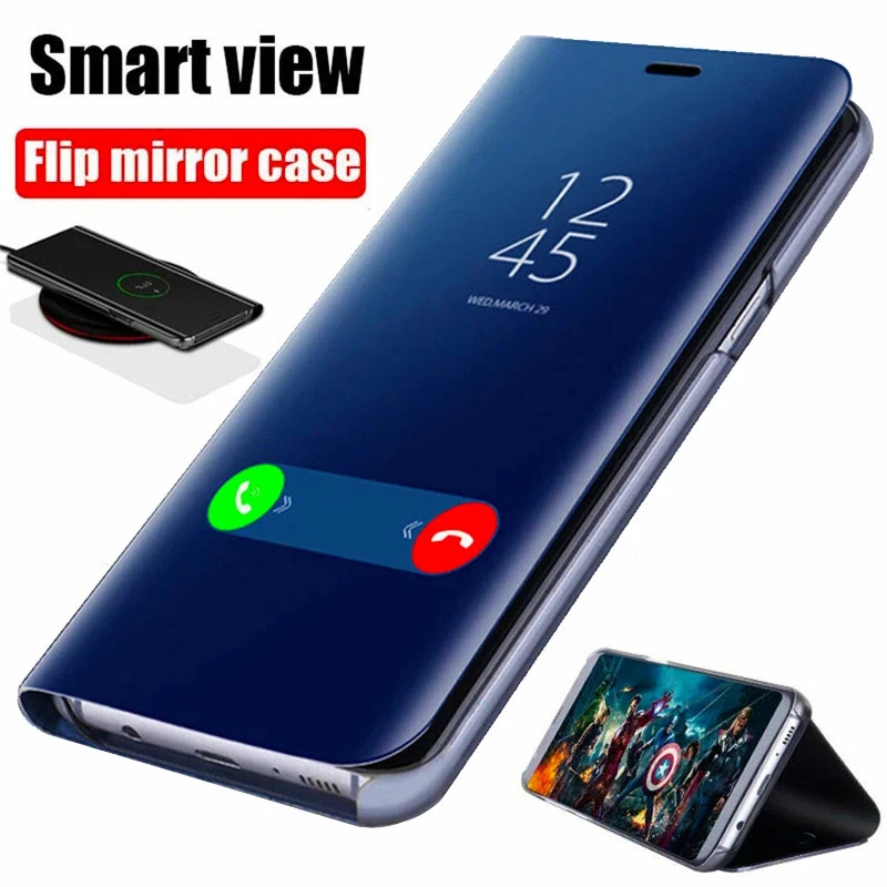 

Smart Mirror Flip Cover For Samsung Galaxy A12 A52 A51 A53 A21s A50 A70 A32 A22 A71 A72 A42 A20e A81 A02 A31 A41 5G Phone Case