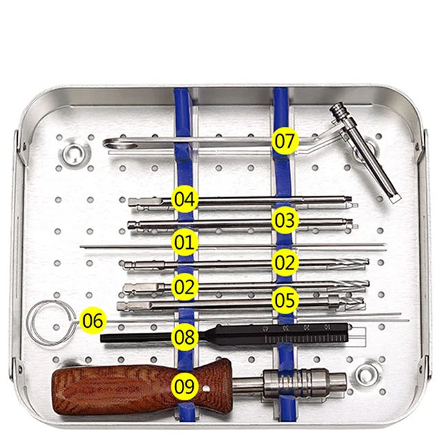 

5.0 Headless Cannulated Screws instrument Set Orthopedic Implants