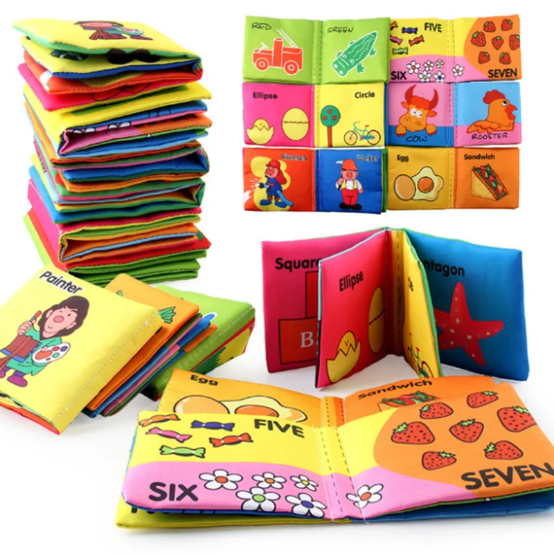 Набор из 6 предметов для малышей: пижама, книжка, стиральная игрушка, обучающие игрушки, не выцветающие на звукоизолирующей бумаге со специальной ценой.