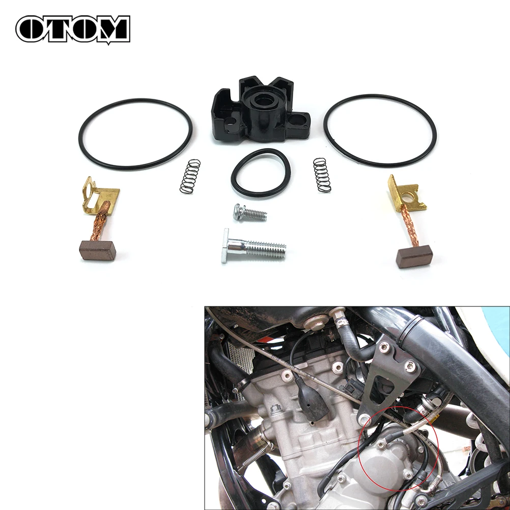 

OTOM Motocross Starter Motor Carbon Brush Repair Kit For KTM HUSQVARNA 250 SXF XCF 350 XCF-W FC 450 FE 501 FX ASSEMBLIES WHERE