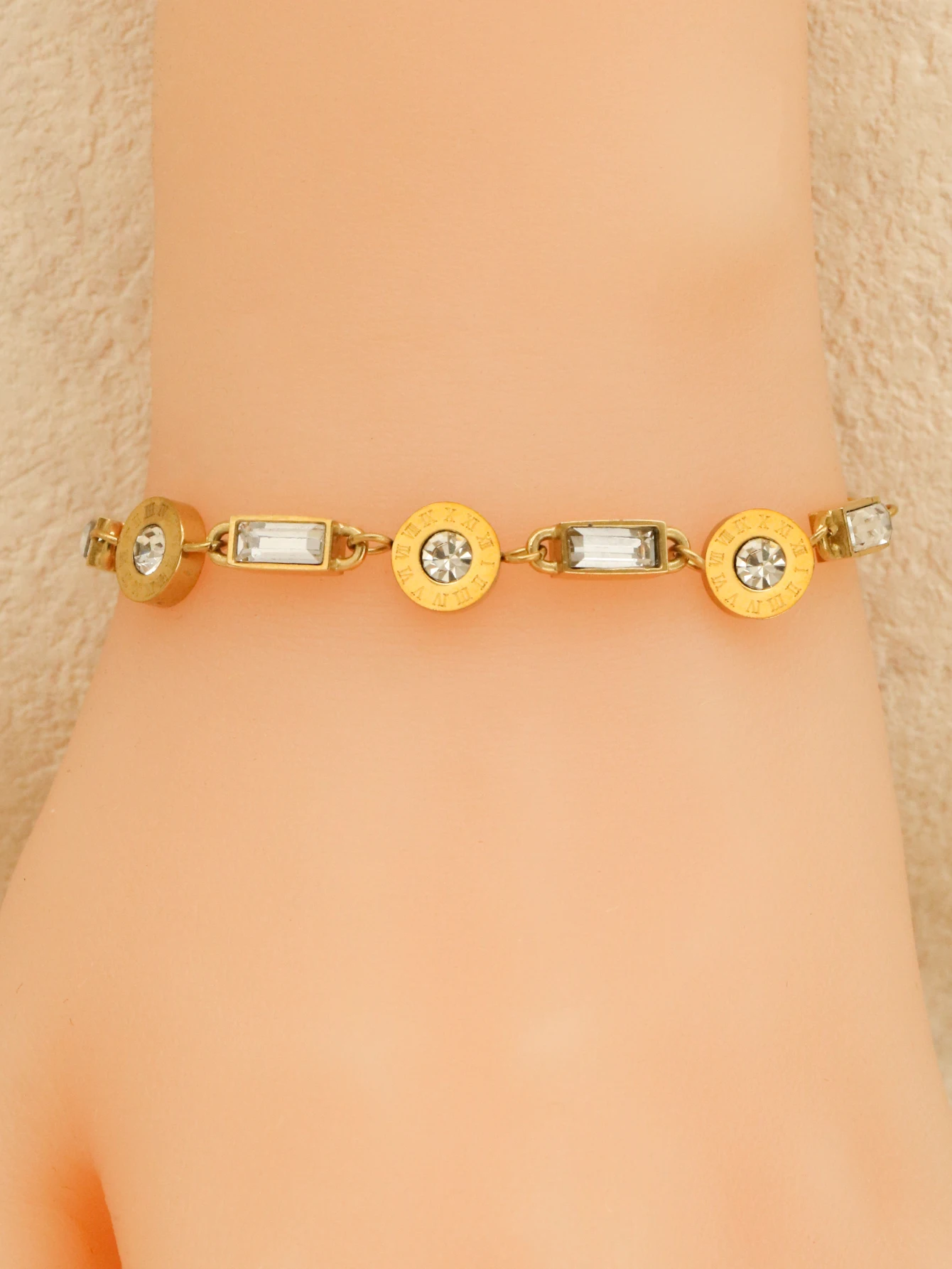 Летний женский браслет с римскими цифрами 1 шт. нестандартный геометрической