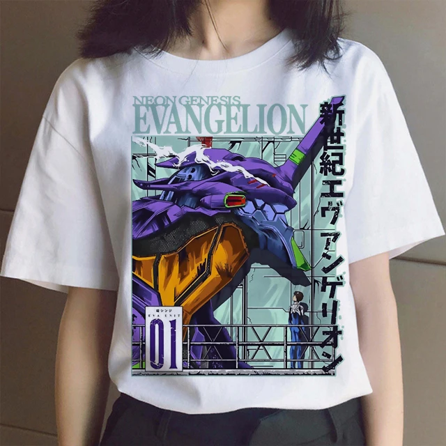 Женская футболка Bandai с японским аниме рисунком Рэй Аянами Евангелион женская