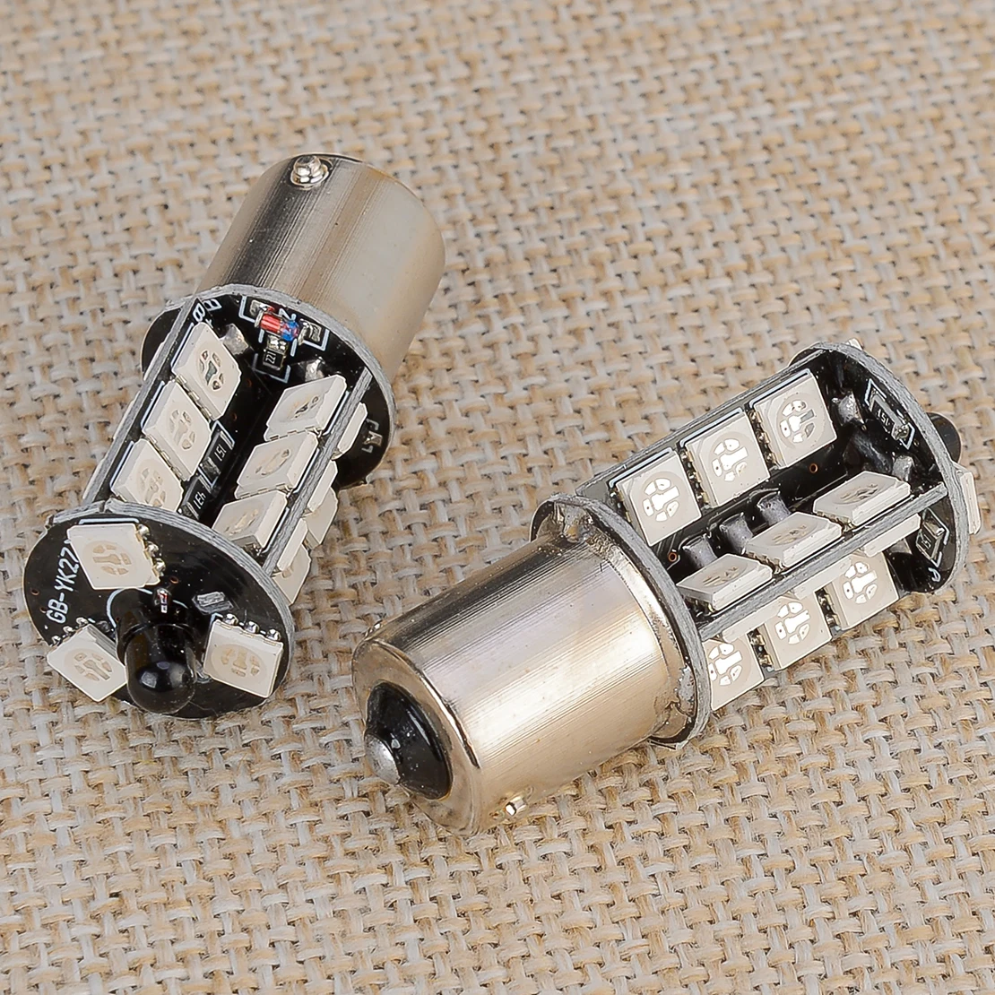 2 шт. 1156 BA15S P21W 382 27SMD 5050 RGB светодиодные лампы заднего хода стоп-сигнала DRL с пультом