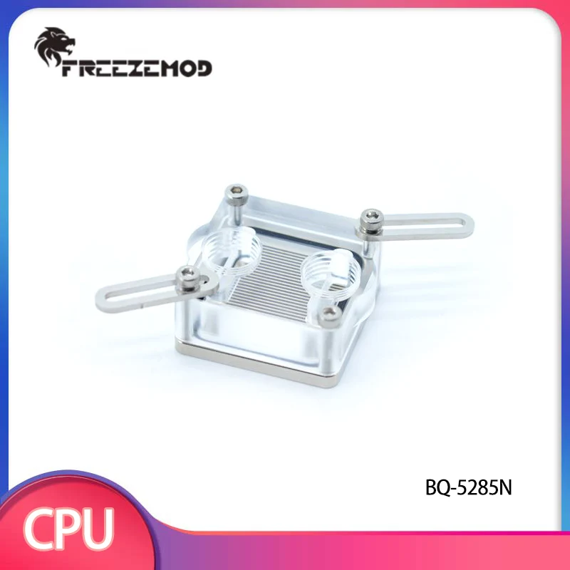 Фото FREEZEMOD Intel AMD Базовый водоблок для процессора, прозрачный, для охлаждения южного и северного мостов. BQ-5285N №1