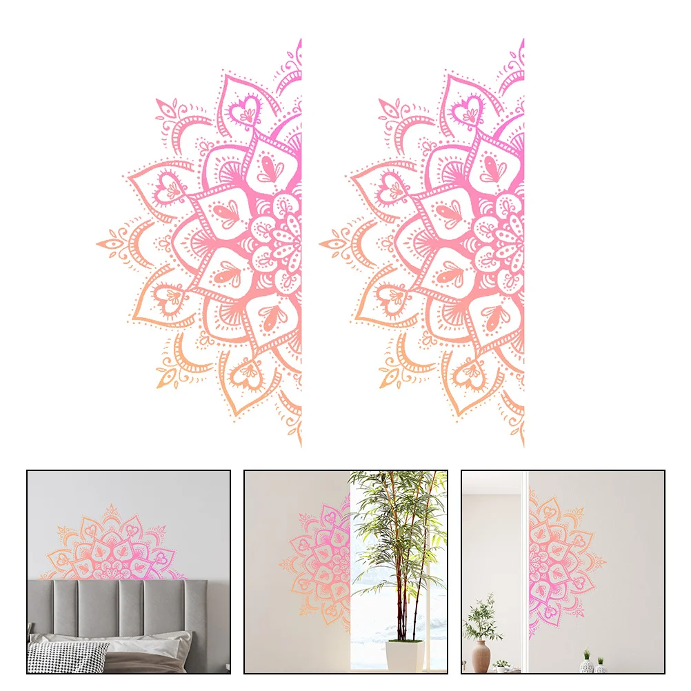 

2 Sheets of Self-adhesive Wall Decals Cartoon Wall Stickers Decorative Door Decals