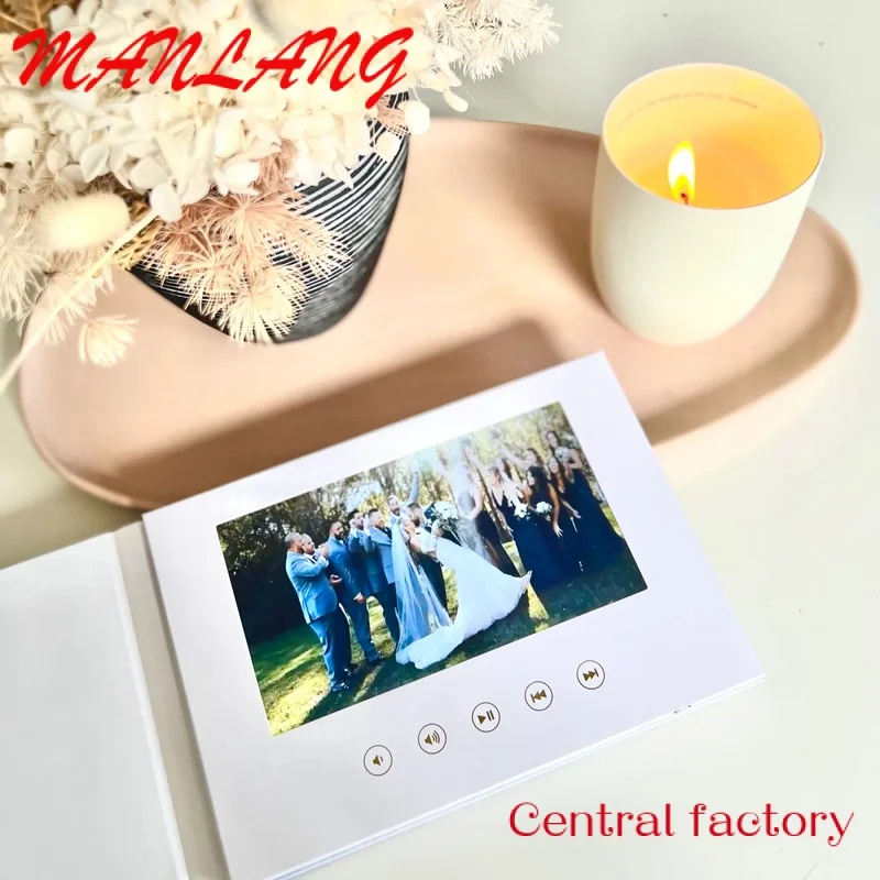 Пользовательский Льняной материал 7 дюймов 10 IPS экран Цифровая карта видео