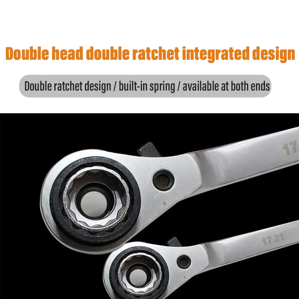 

Ratchet Spanner with Rolling Pouch Anti-rust Performance Chrome Vanadium Steel Fastening Supplies Repairing Tool