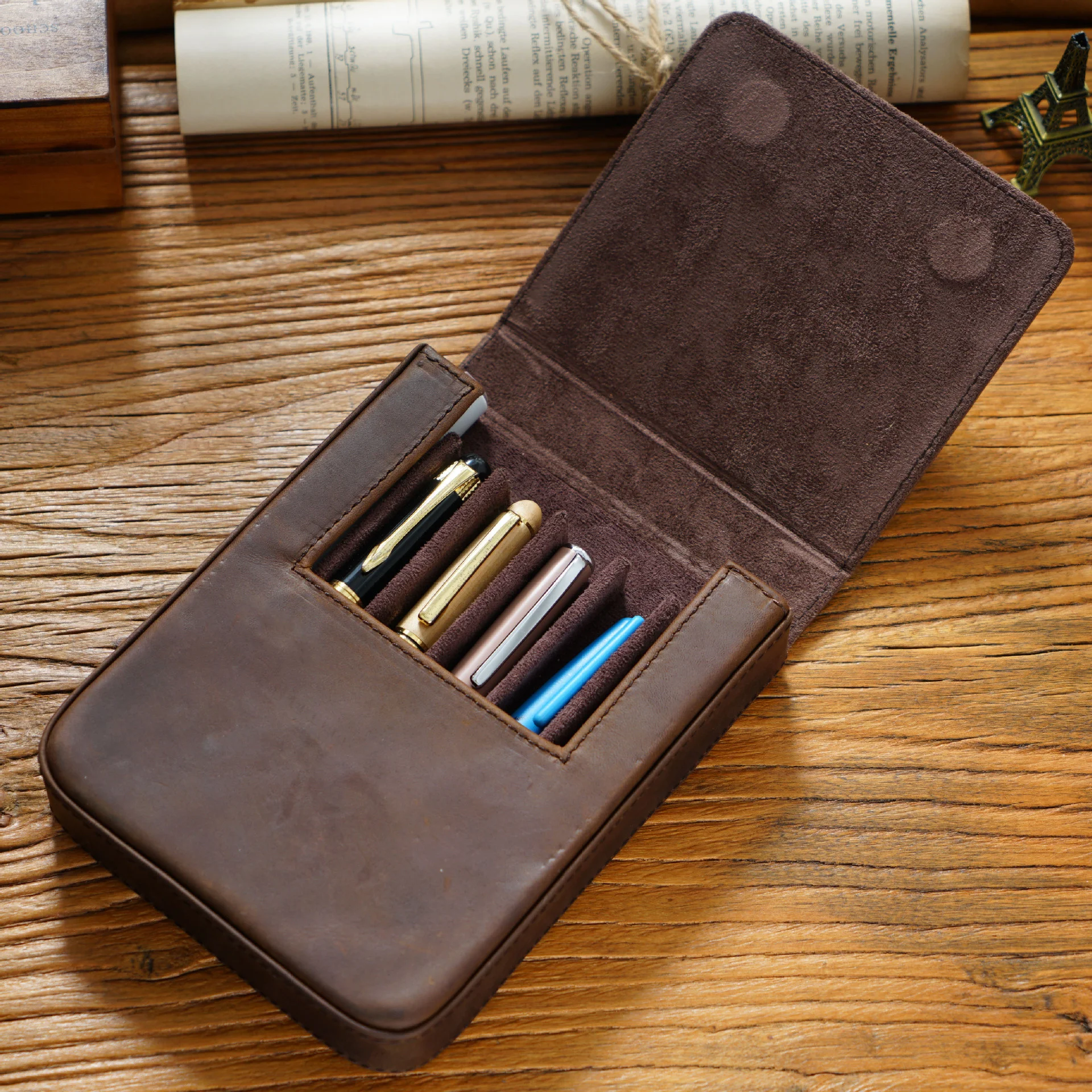 Case School Office Supplies Retro Pen Box Pouch