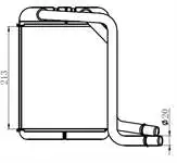 

Store code: KVW016026 for heater radiator TRANSPORTER T5 03- (213 × 26)