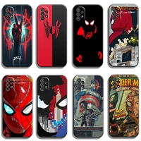 marvel spiderman phone cases for samsung galaxy a31 a32 a51 a71 a52 a72 4g 5g a11 a21s a20 a22 4g back cover funda coque