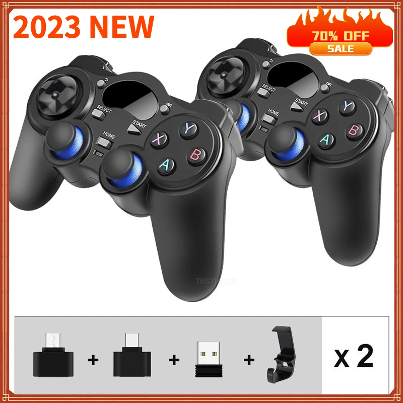 

2.4 G Controller Gamepad Android Wireless Joystick Joypad With OTG Converter For Smart Phone For Tablet PC Smart TV Box Genuine