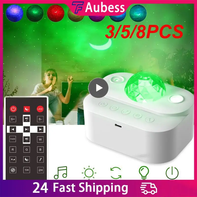 

3/5/8PCS Rotating Night Light Adjustable Ambient Light High Quality Soft Light Decoration Projection
