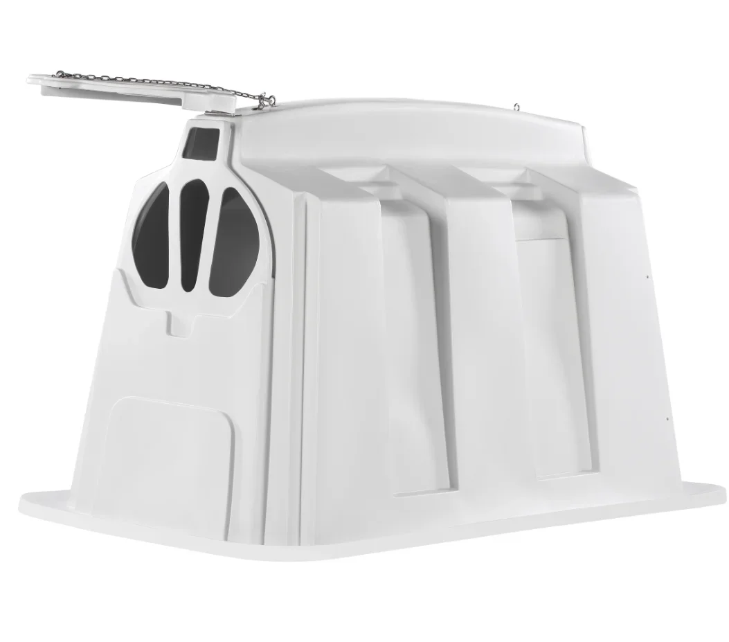 Прочный открытый пластиковый шкаф для теленка с клетками животных сарай