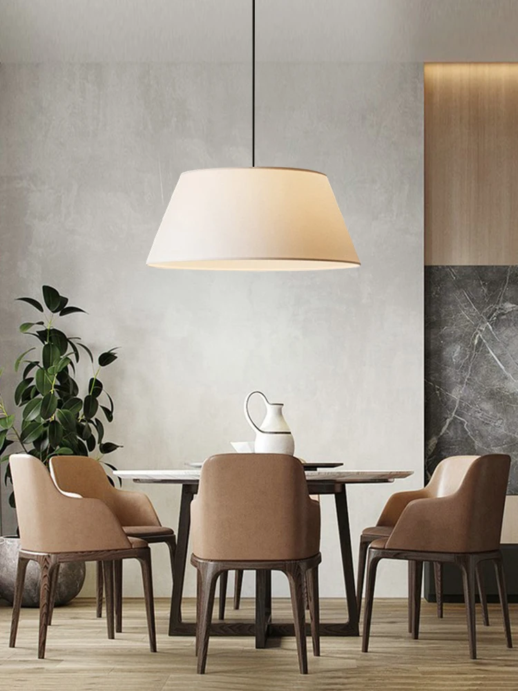 

Modern creative personality Medieval restaurant bedroom living room classical study tearoom Zen Japanese retro fabric chandelier