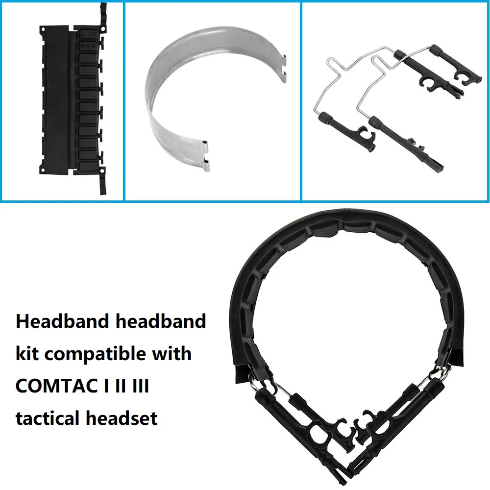 Tactical Headset COMTAC II Helmet Bracket Version Airsoft Headphone and Comtac Detachable Headband and Tactical U94 Ptt