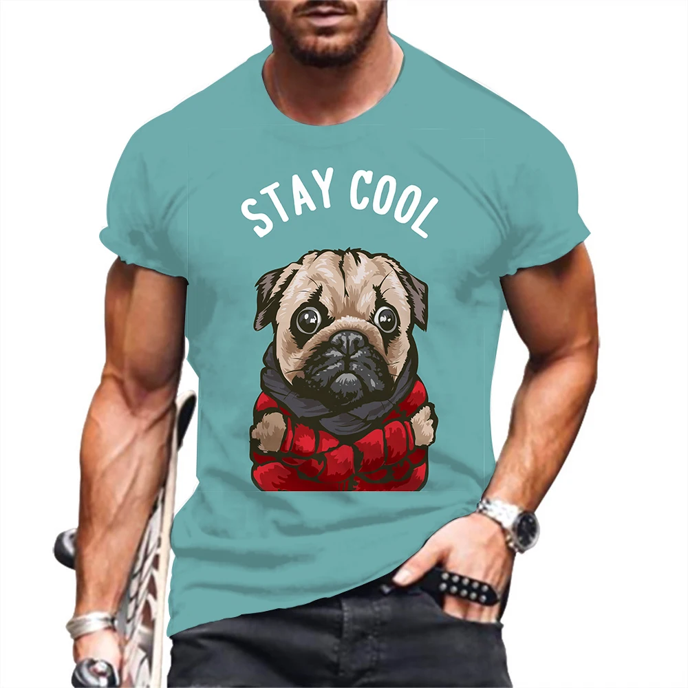 

Футболка Мужская дышащая с коротким рукавом и круглым вырезом, с 3D принтом