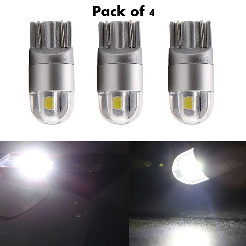 

4PCS T10 3030 2-SMD W5W 194 LED Lamp Car Auto Dome Reading License plate light