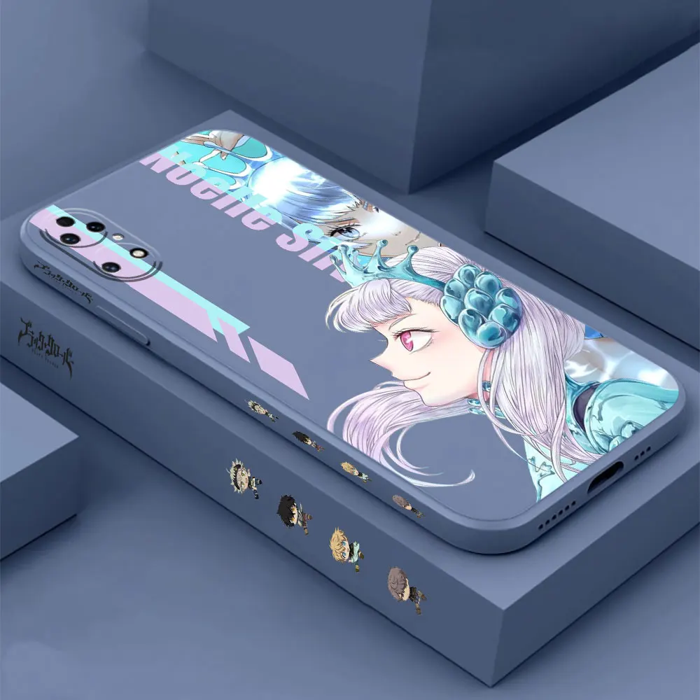 Anime Black Clover Phone Case For Huawei P60 P50 P40 P30 P20 Mate 50 40 30 20 20X 10 Colour Liquid Silicone Cover Funda Cqoue