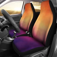 ombre orange and purple vibrant sunset colors watercolor design car seat covers set universal fit for bucket seats in cars and s