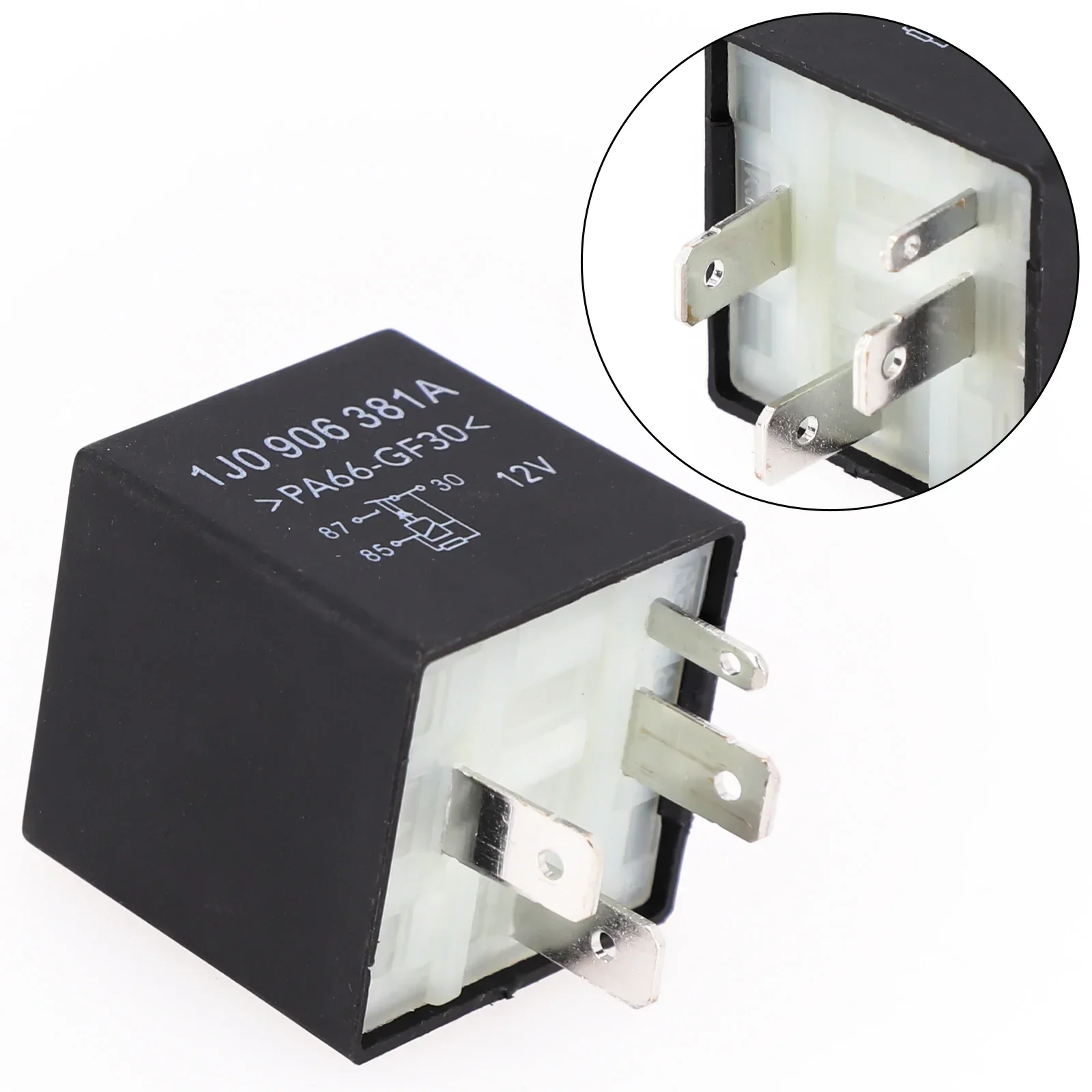 Реле насоса ЭБУ топливного 1008300003 1J 0906381 A 357906381 4-контактный для Skoda из пластика и