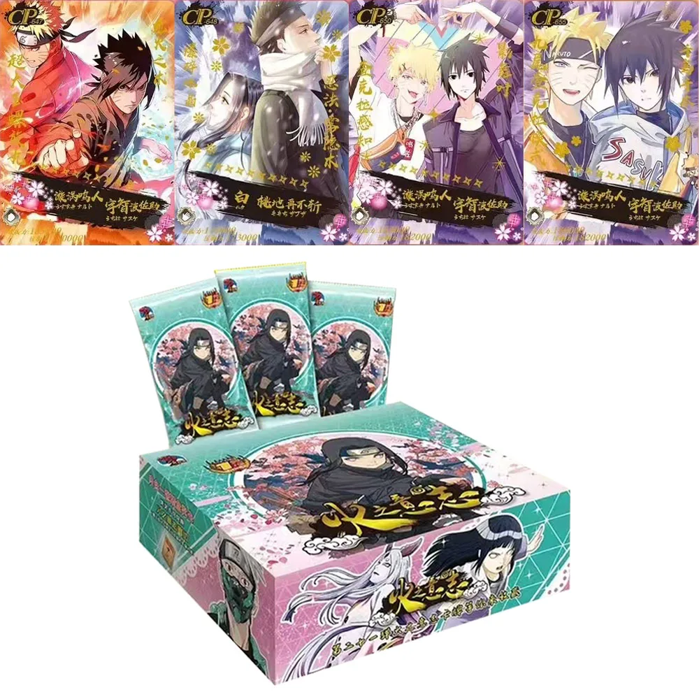 Новые коллекционные карты Наруто 1M21 упаковка-бустер аниме-фигурка редкие