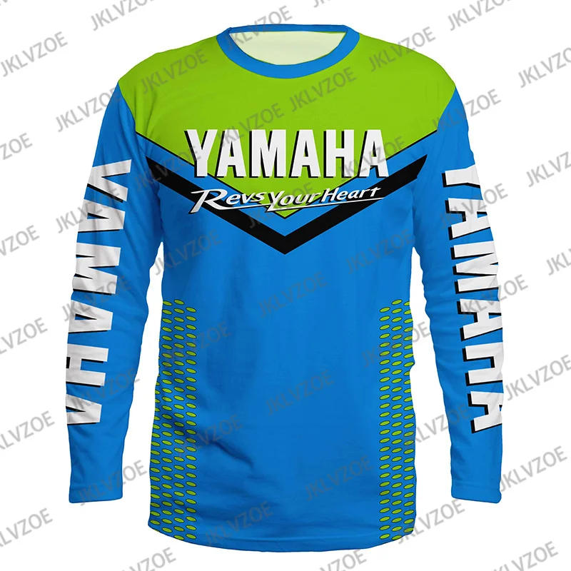 Новая мужская футболка Yamaha для гонок на мотоциклах дышащая спортивная одежда топ