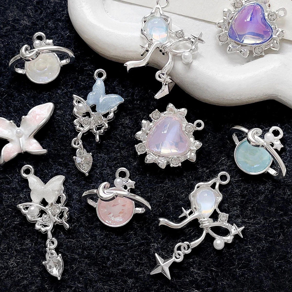 6 шт. сплав Dreamstar Planet Moon бабочка кулон Diy ювелирные изделия ручной работы ожерелье