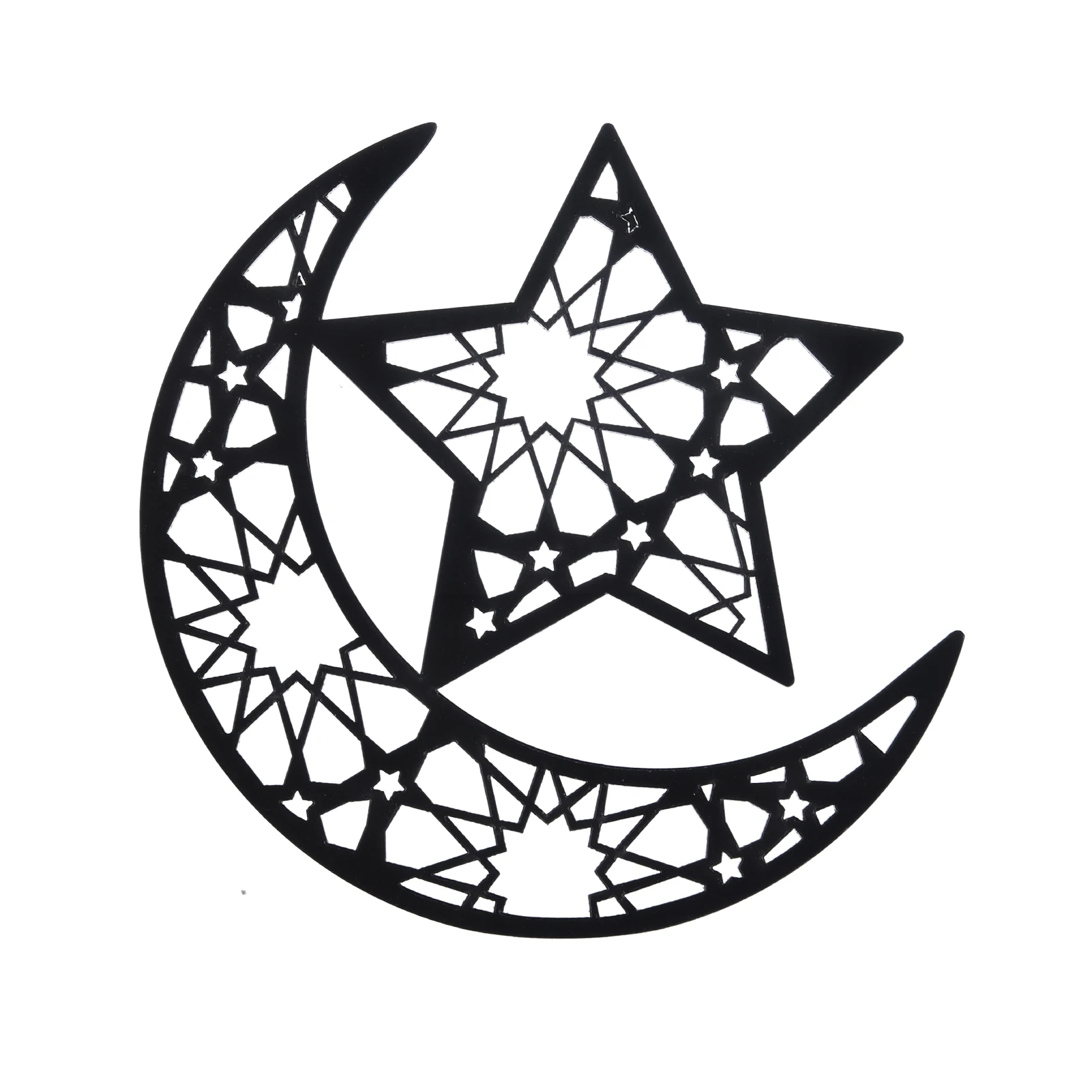 

Eid Mubarak Moon Wall Stickers Party Supplies Decorations Eid Mubarak Moon Wall Stickers Ramadan Decorations For Home Living