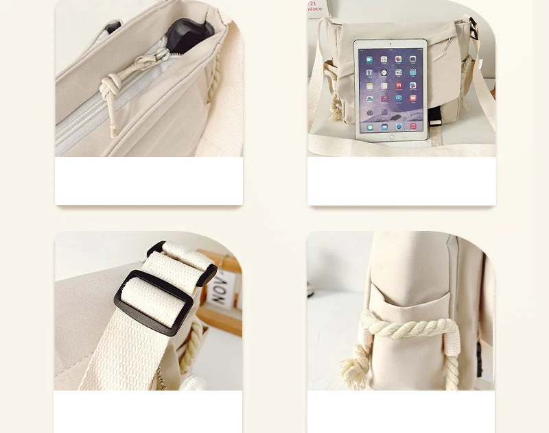 Атака титанов Сумка на плечо Черно-белый цвет атака Титанов Shingeki no kyojin