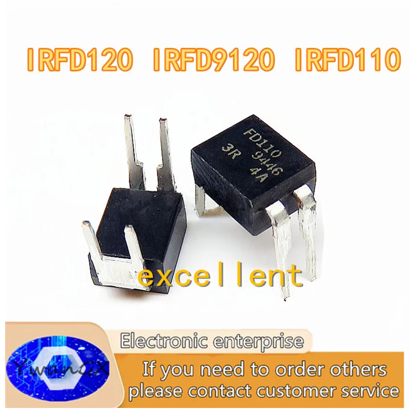 semiconductor 10PCS IRFD9120 IRFD120 IRFD110 220 9010 9110 PBF DIP MOS