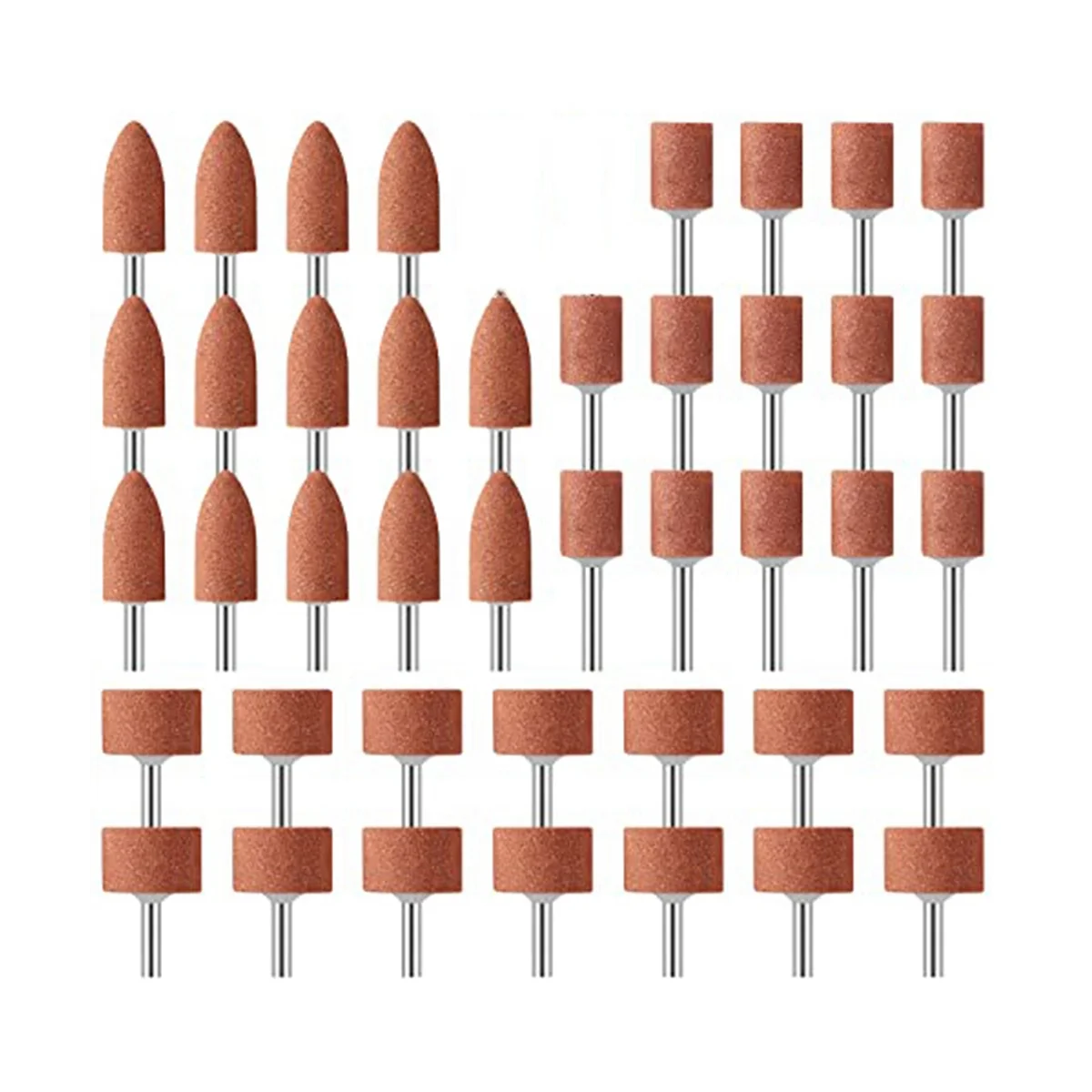 

Профессиональный стиль, 42 шт. Шлифовальный камень с полировальной головкой, ручка 1/8 дюйма для шлифовки, полировки