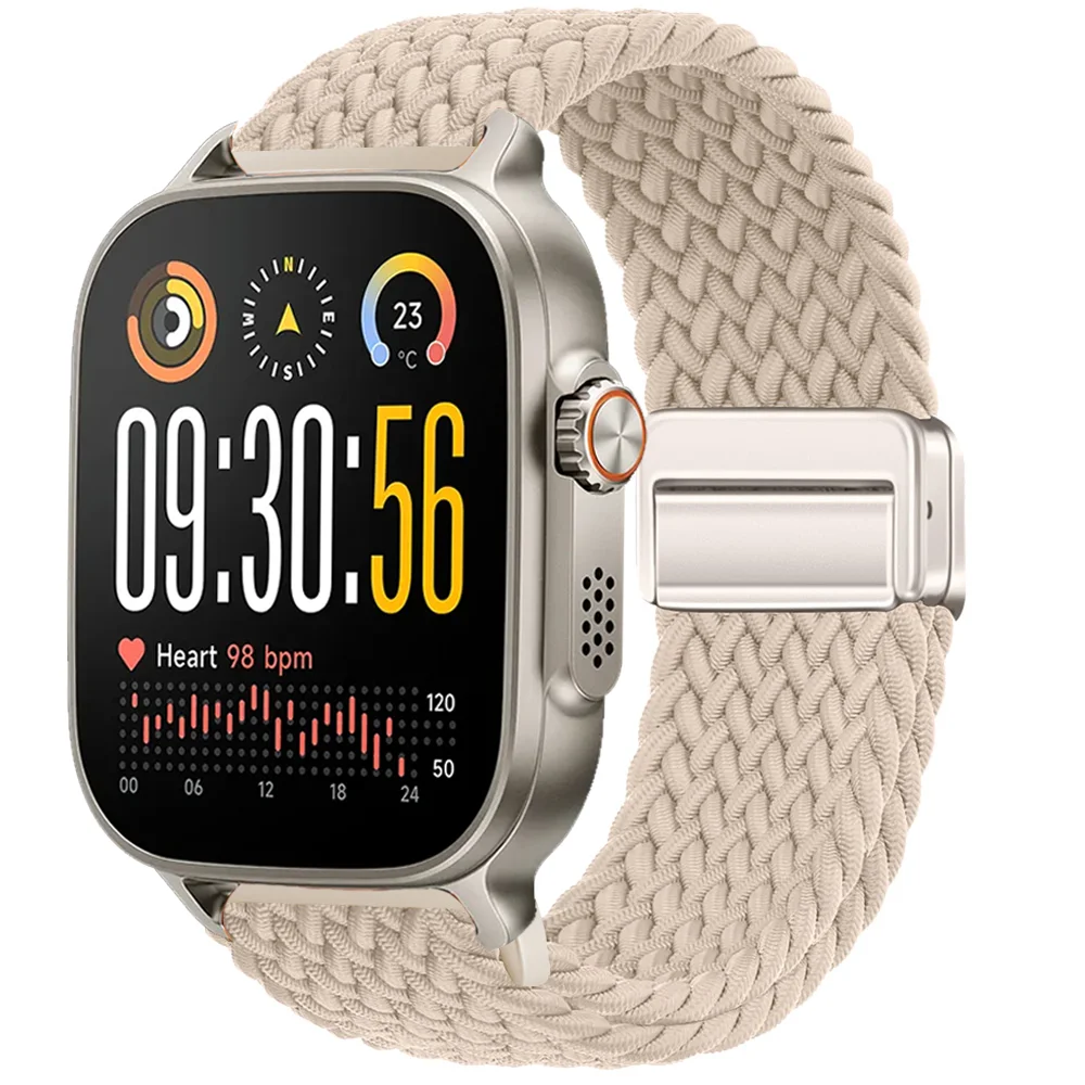 Фото Плетеные магнитные ремешки для Realme Watch 5/S2, аксессуары для браслетов, ремешок для Realme Watch 2/3/S/3 2 S Pro, 22 мм, ремешок для часов №2