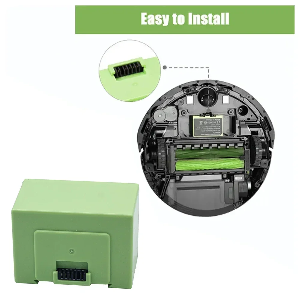Для iRobot Roomba i7 Сменный аккумулятор 4000 мАч 14,4 В для i3 i4 i5 i6 i7 i8 J7 E5 серии пылесос перезаряжаемый аккумулятор (art.: 3920d045649fb) - 3920d045649fb
