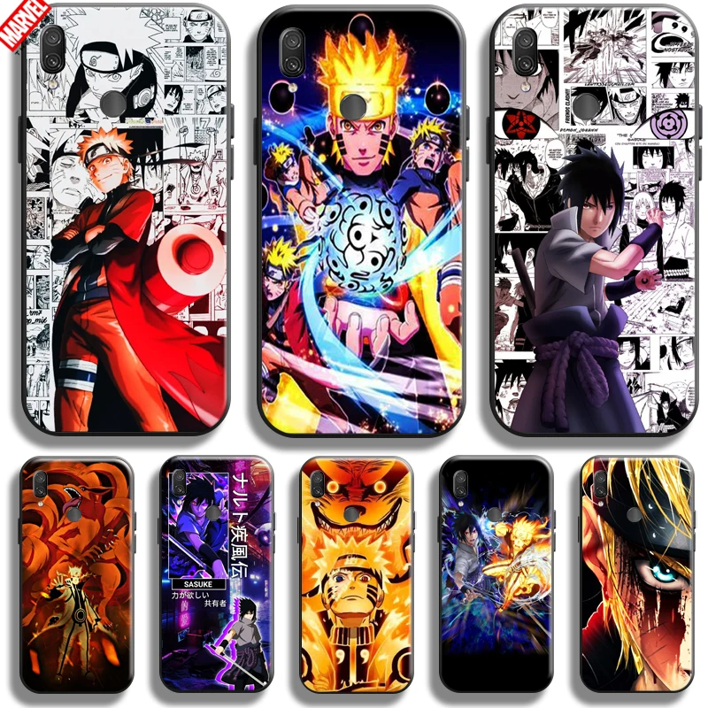 

Naruto Uchiha Sasuke Anime For Xiaomi Redmi Note 7 7S Pro Redmi 7 7A Phone Case Black Funda Carcasa Back Coque Liquid Silicon