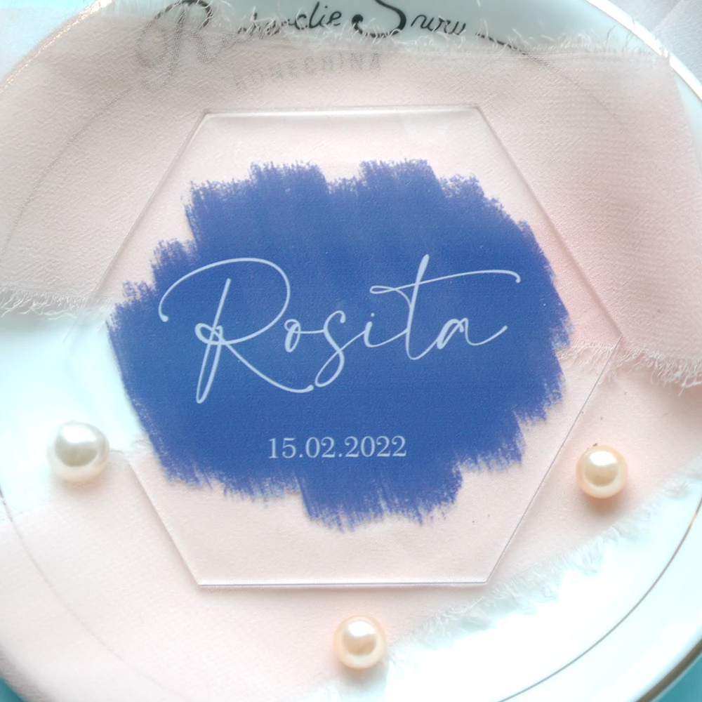 Custom Printed Acrylic Table Sign, Seat Marker, Wedding Place Card, Party, 10Pcs