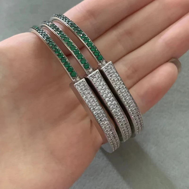 

Женский браслет с замком, из серебра 2023 пробы