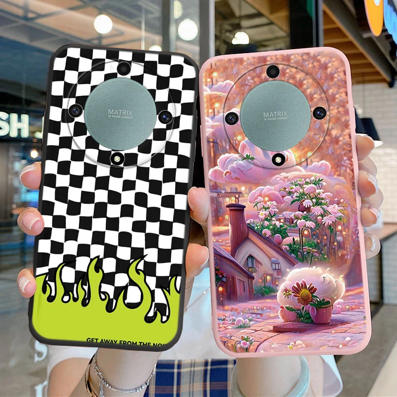 Чехол для телефона Honor X8 X6 70 Lite X9a Magic 5 X40 X8a X7a X6a X7b 90 Smart 50 Plus Play 8T 5G Art Butterfly Cartoon