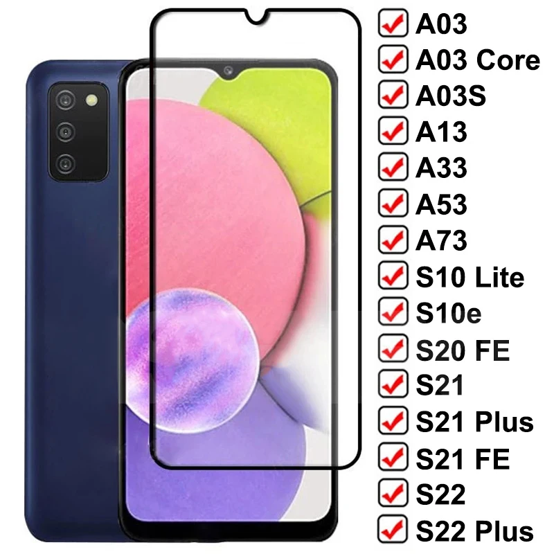 

Закаленное стекло с полным покрытием для Samsung Galaxy A13 A22 5G A32 4G A12 A42 A72 A52 M12 M13 M02 A51 A71 A50 22 13, защита экрана